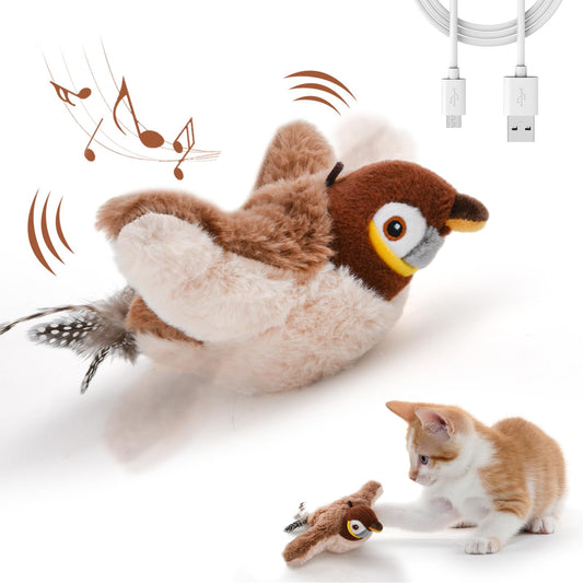 Interactive Chirping Bird Cat Toy